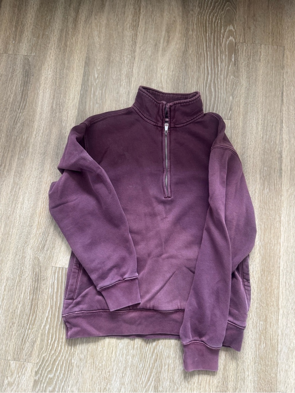 Women’s Half-Zip Sweatshirt - Plum